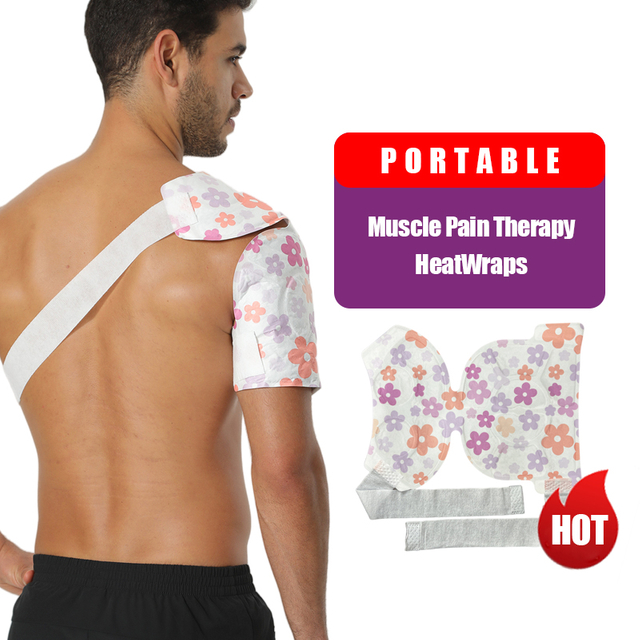 Shoulder & Neck Pain Relief Moxibustion Patch - Self - Heating with Mugwort & Bandage