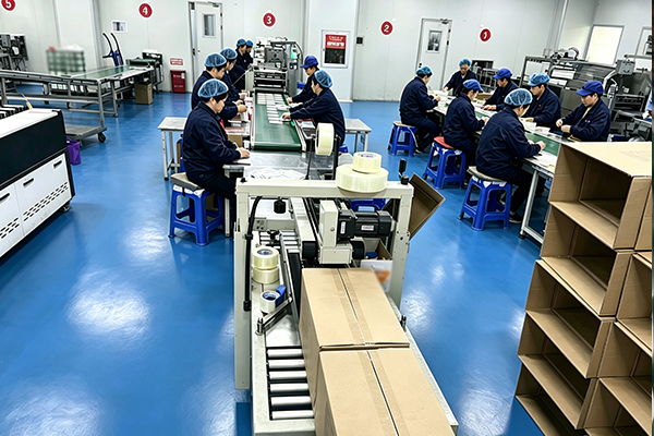 Heat patch assembly line workshop